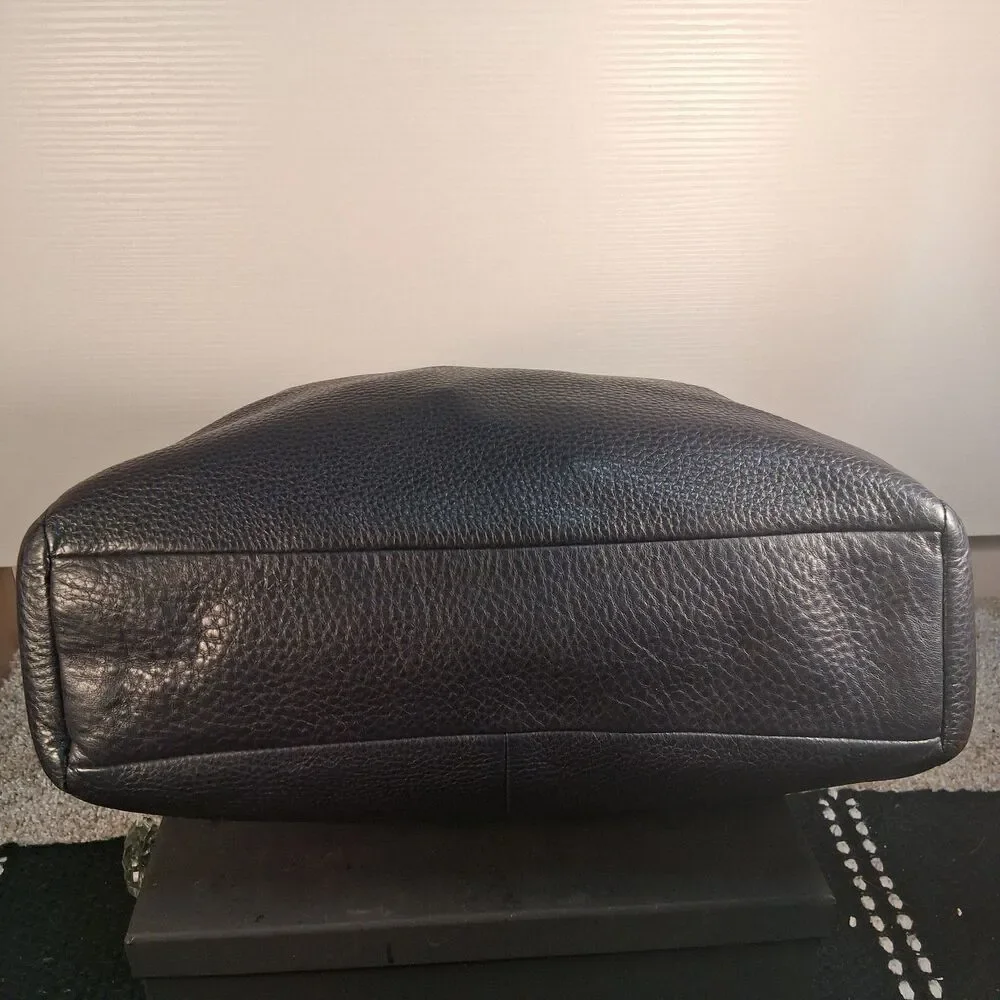 Coach Pebbled  Leather Kelsey Double Handle  & Shoulder Strap Satchel - Picture 6 of 14